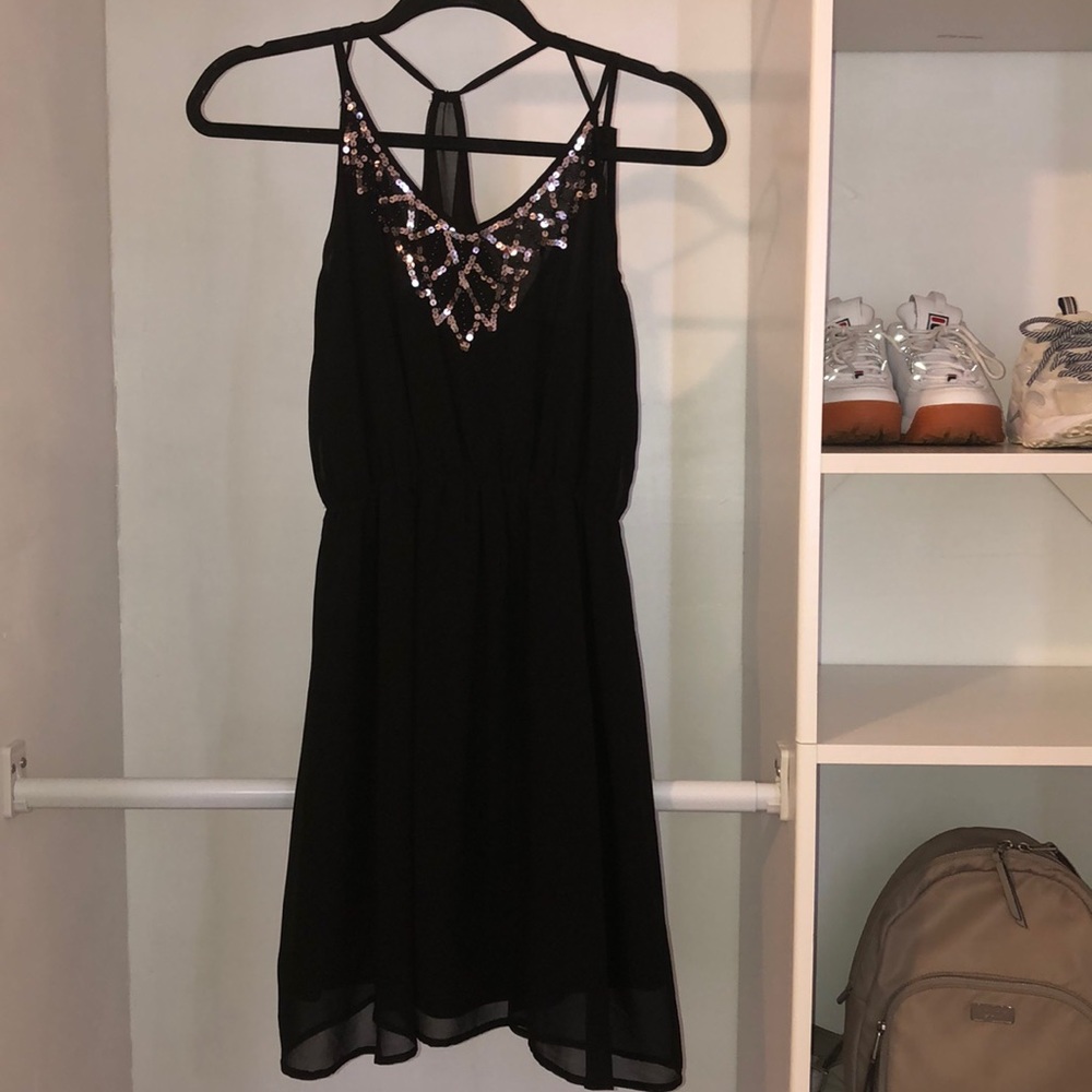 Little Black Dress with Sequence